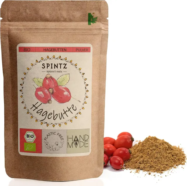 SPINTZ Bio Hagebuttenpulver fruchtig-säuerlich