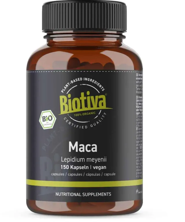 Biotiva Maca Bio Kapseln 150 Stück vegan