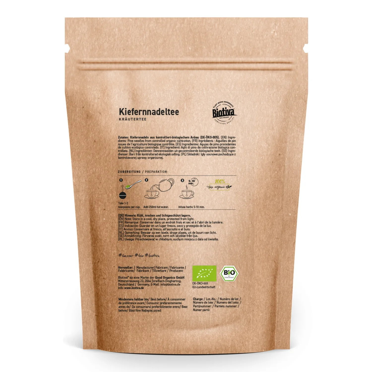 Biotiva Kiefernnadeltee Bio waldig