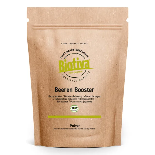 Biotiva Beeren Booster Proteinpulver 400g fruchtig