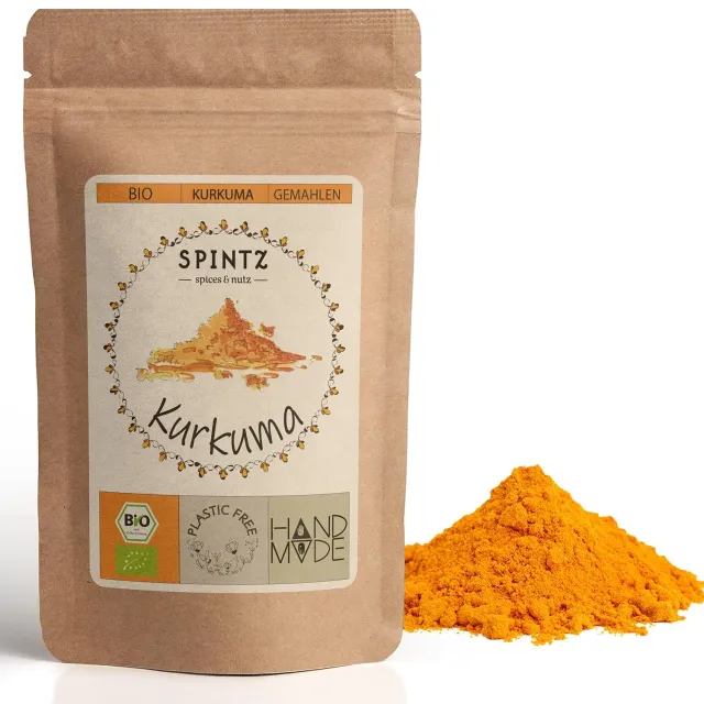SPINTZ Bio Kurkuma Pulver goldgelb