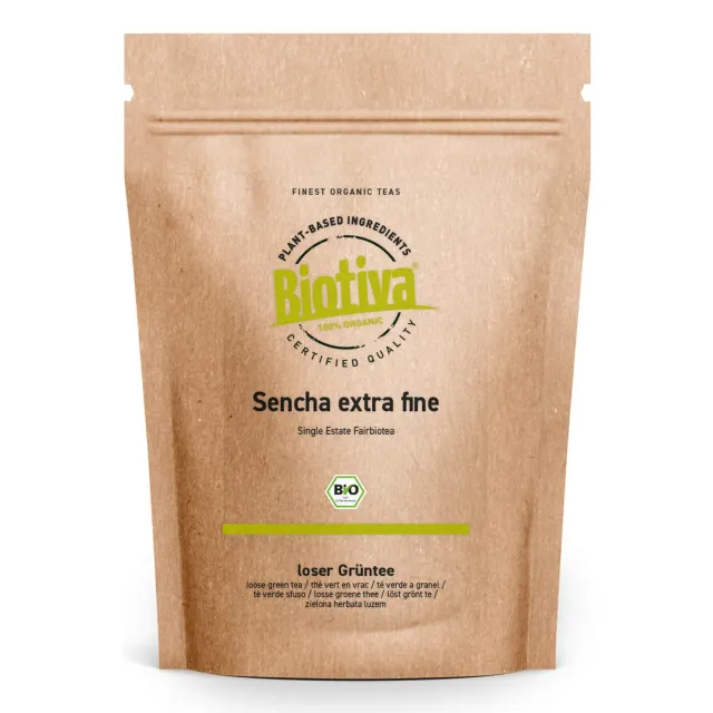 Biotiva Sencha extra fine Grüntee Bio feinherb