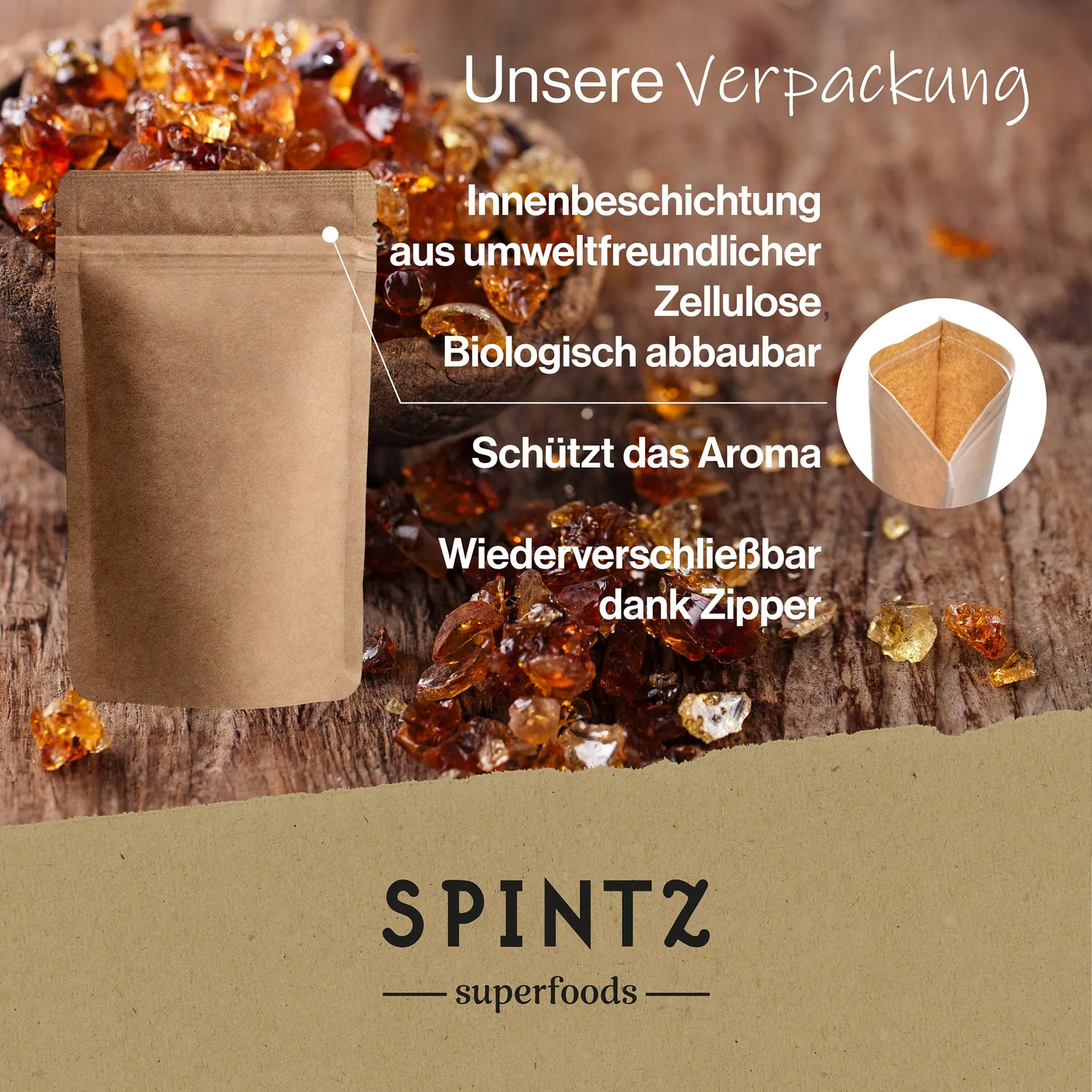 SPINTZ Bio Akazienfaser Pulver fein gemahlen