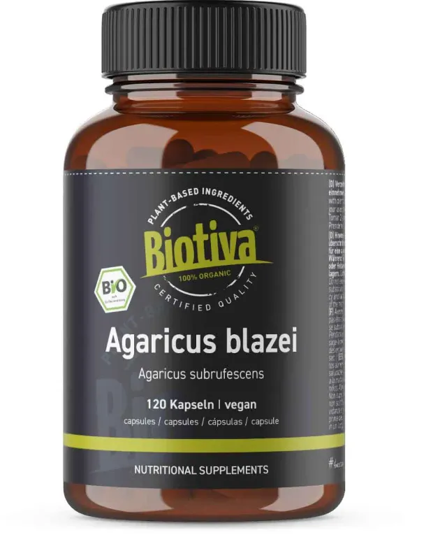 Biotiva Agaricus blazei Bio Kapseln vegan