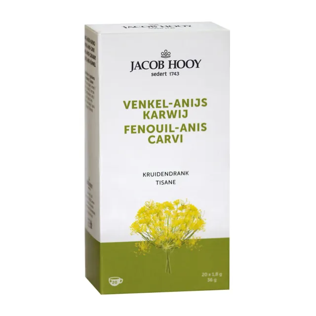 Jacob Hooy Fenchel Anis Kümmel Kräutertee naturrein