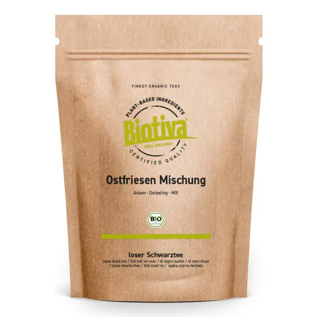 Biotiva Ostfriesenmischung Schwarztee Bio kräftig