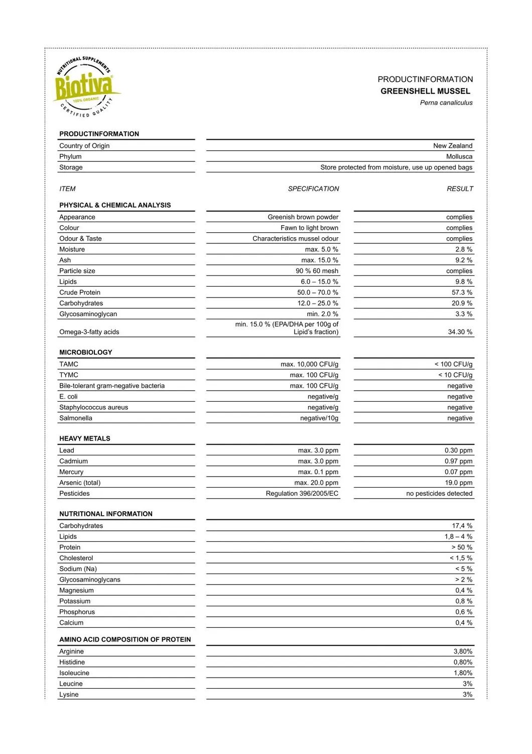 Biotiva Grünlippmuschel Kapseln 150 Stück vegan