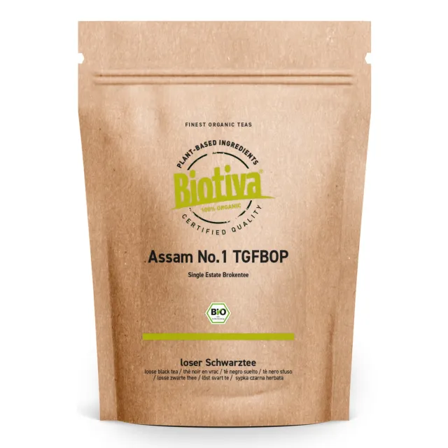 Biotiva Assam No.1 TGFBOP Schwarztee Bio malzig