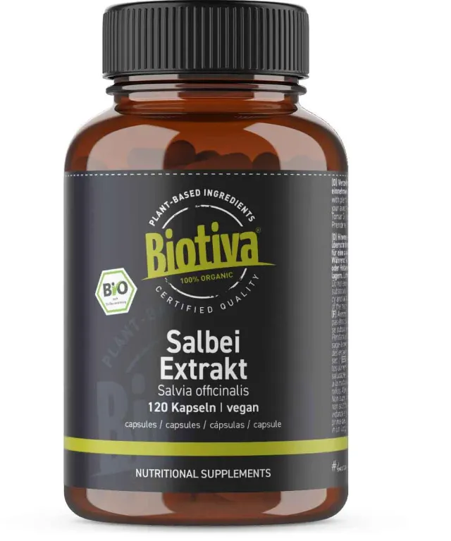 Biotiva Salbei Extrakt Kapseln 120 Stück Bio