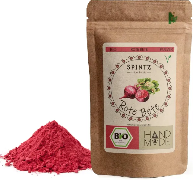 SPINTZ Bio Rote Bete Pulver für Farbe und Geschmack
