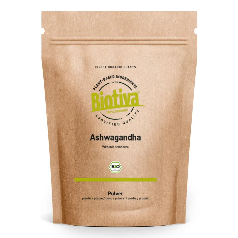 Biotiva Ashwagandha Bio Pulver naturrein