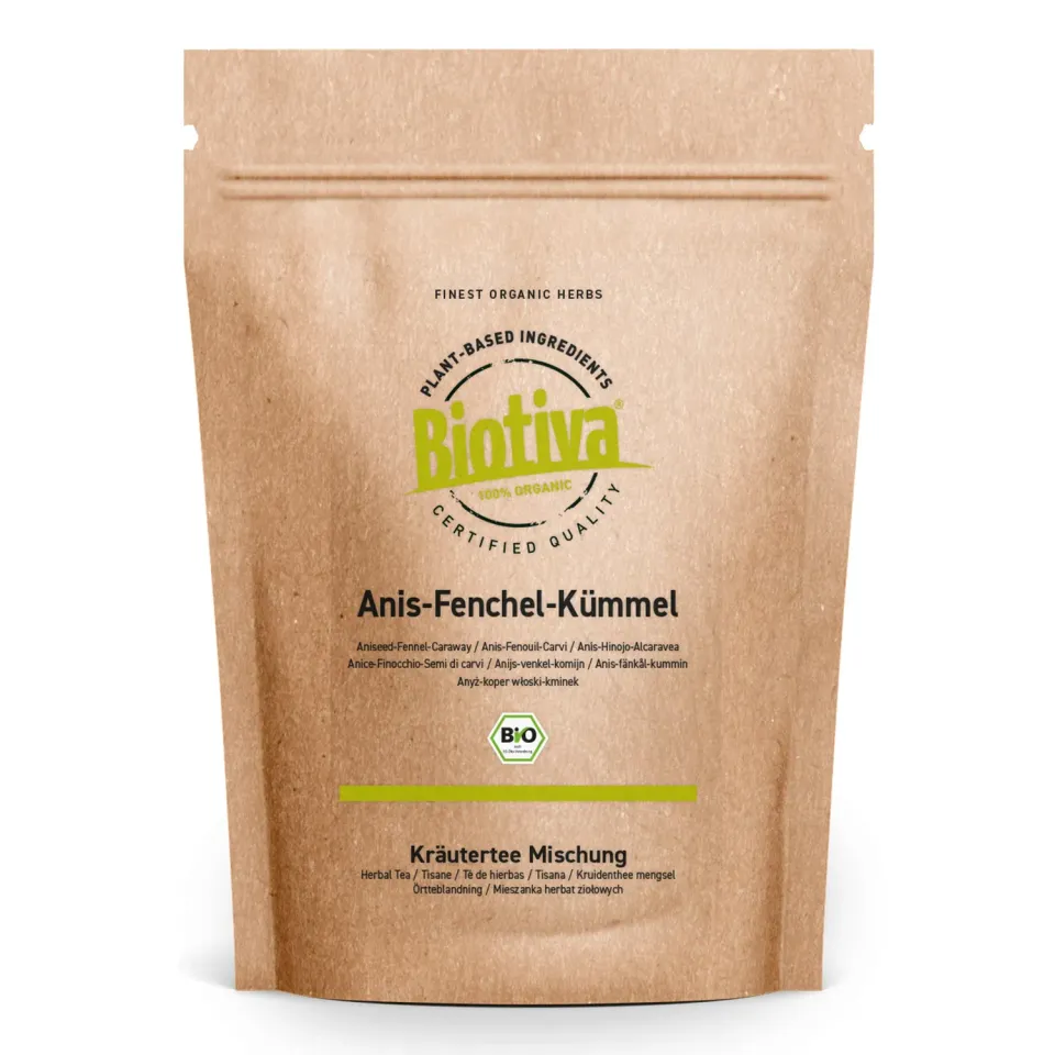 Biotiva Anis-Fenchel-Kümmel Tee 200g bio