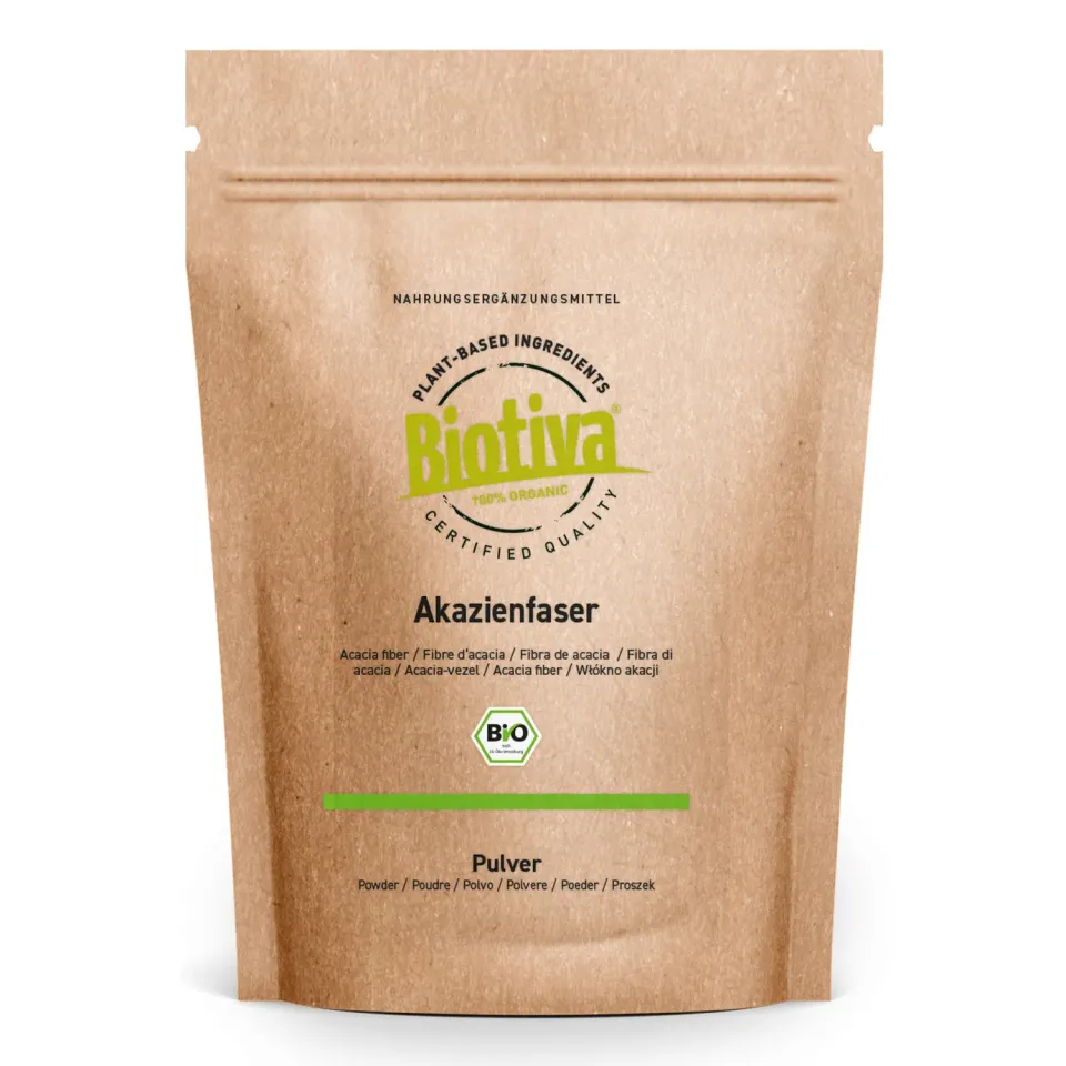 Biotiva Akazienfaser Pulver Bio geschmacksneutral