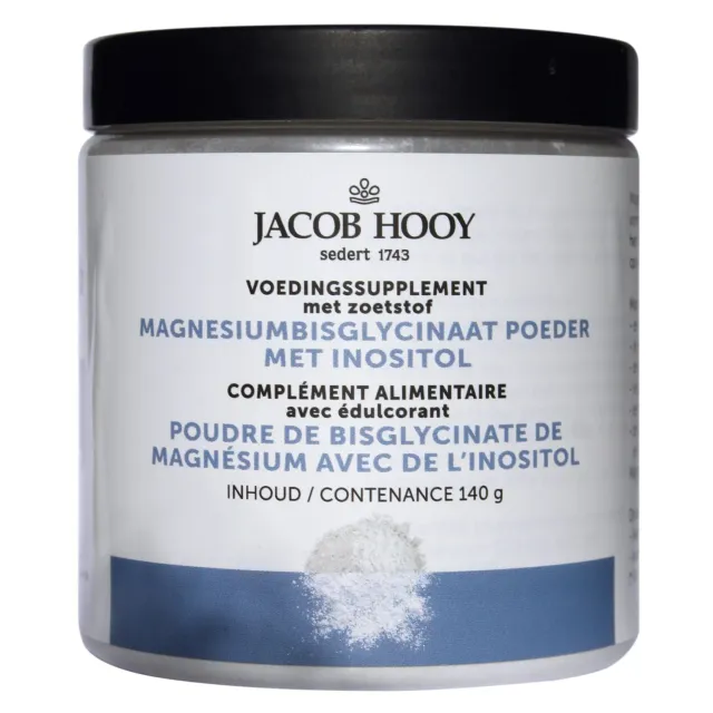 Jacob Hooy Magnesiumbisglycinaat Pulver 140g Inositol