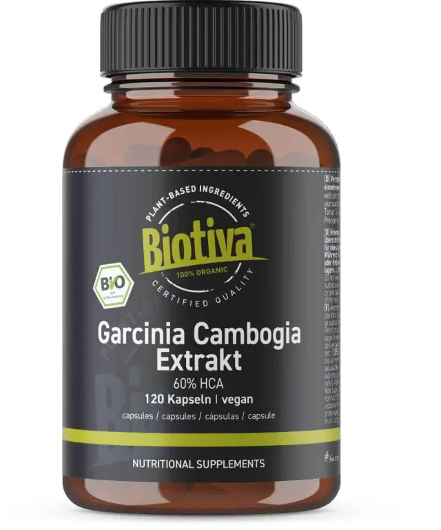 Biotiva Garcinia Cambogia Extrakt Bio Kapseln 120 vegan