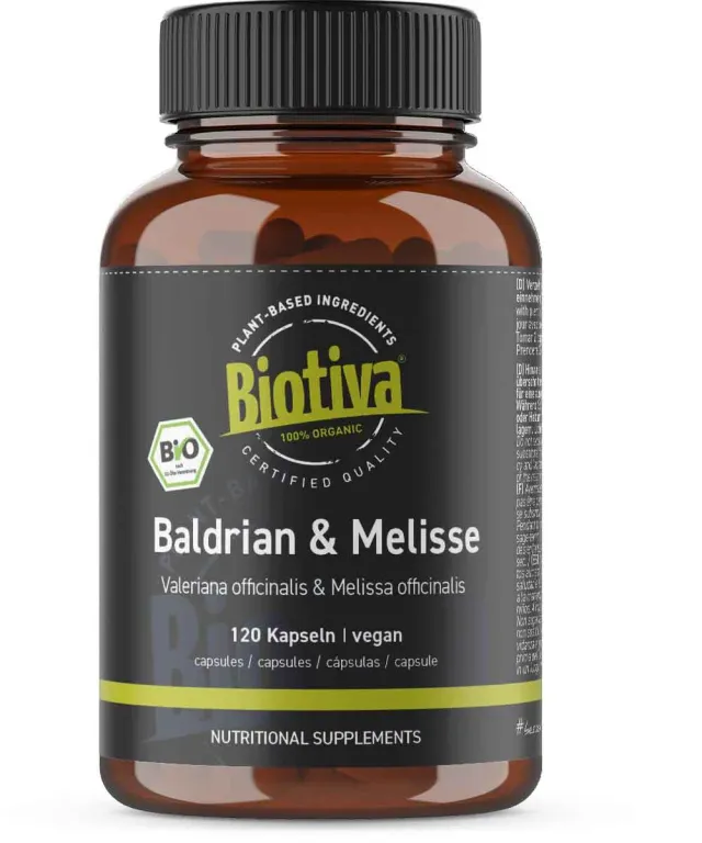 Biotiva Baldrian & Melisse Bio Kapseln 150 Stück vegan
