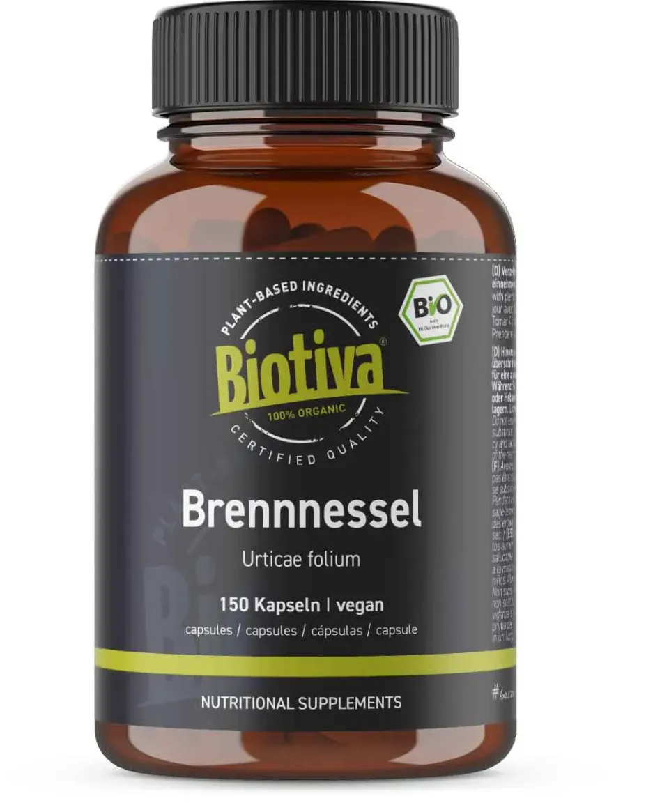 Biotiva Brennnesselblätter Kapseln vegan