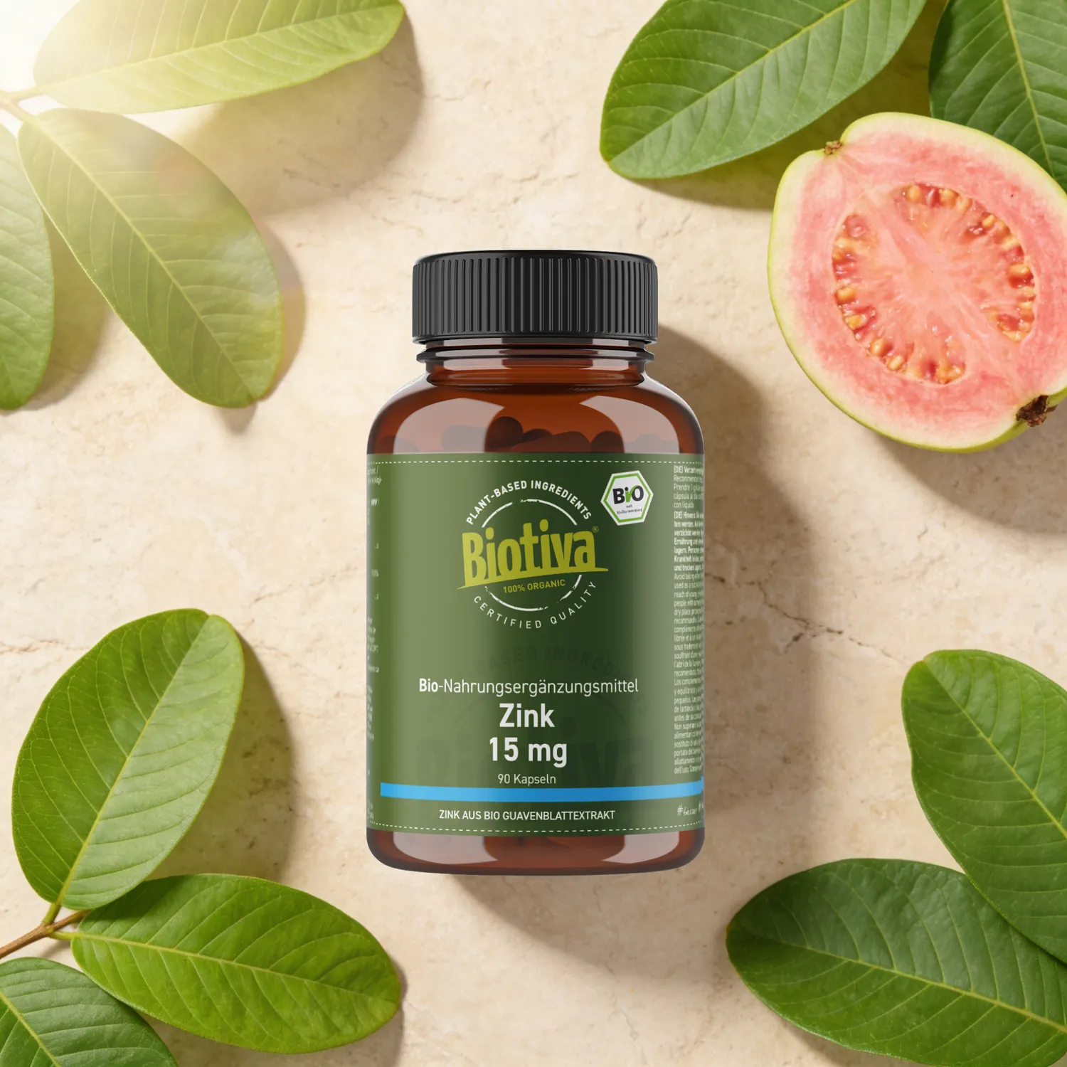 Biotiva Bio Zink Kapseln vegan 90 Stück pflanzlich