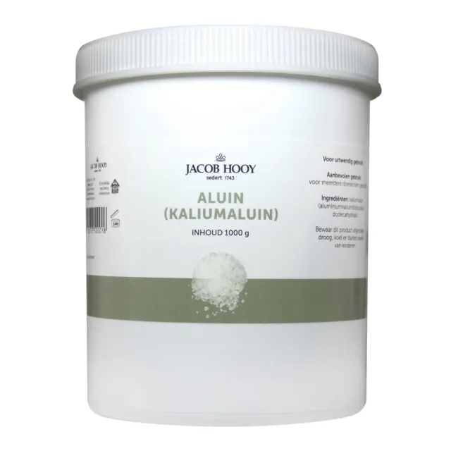 Jacob Hooy Aluin kristal Alaun Kristall 1000 Gramm weiß
