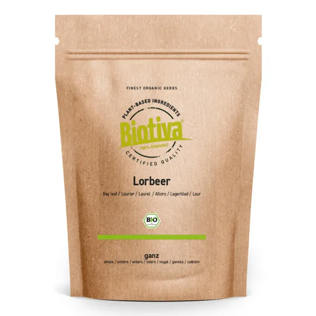 Biotiva Lorbeerblätter ganz Tee Bio 50g mild