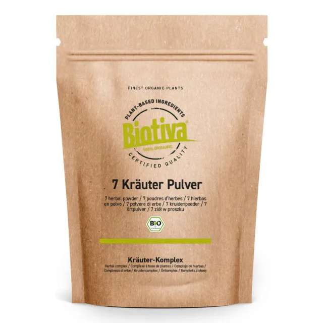 Biotiva 7 Kräuter Bio Pulver bitter