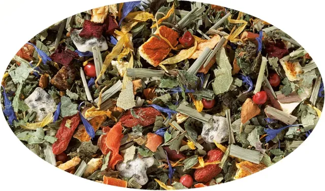 Eder Gewürze Bio Feng Shui Kräutertee 250g Erdbeere
