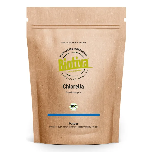 Biotiva Chlorella Pulver Bio vegan naturrein