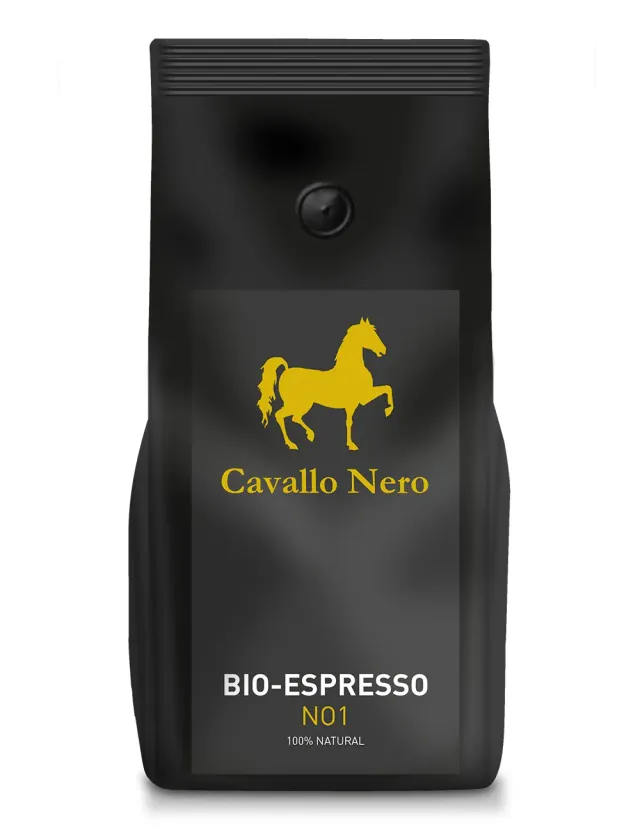 Biotiva Cavallo Nero Espresso No1 Bio Kaffee Schoko