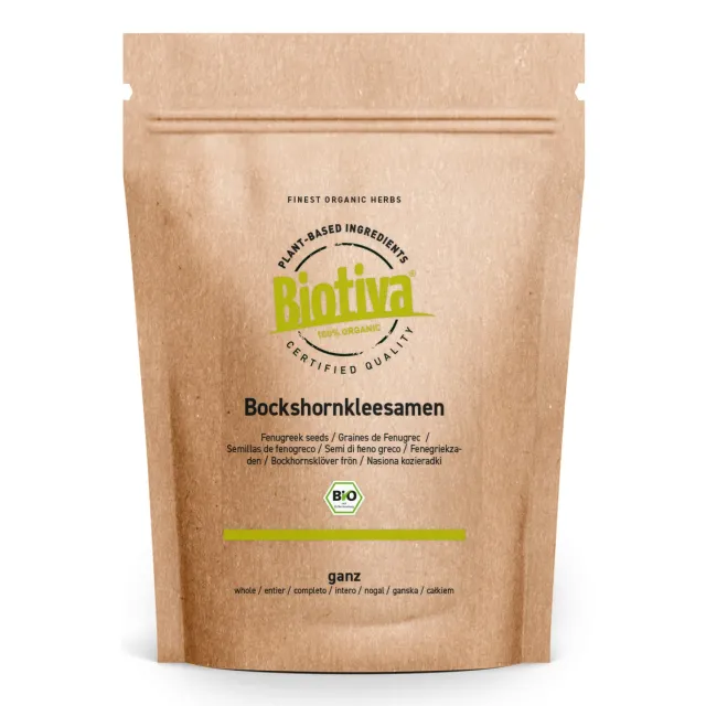 Biotiva Bockshornkleesamen ganz Bio würzig