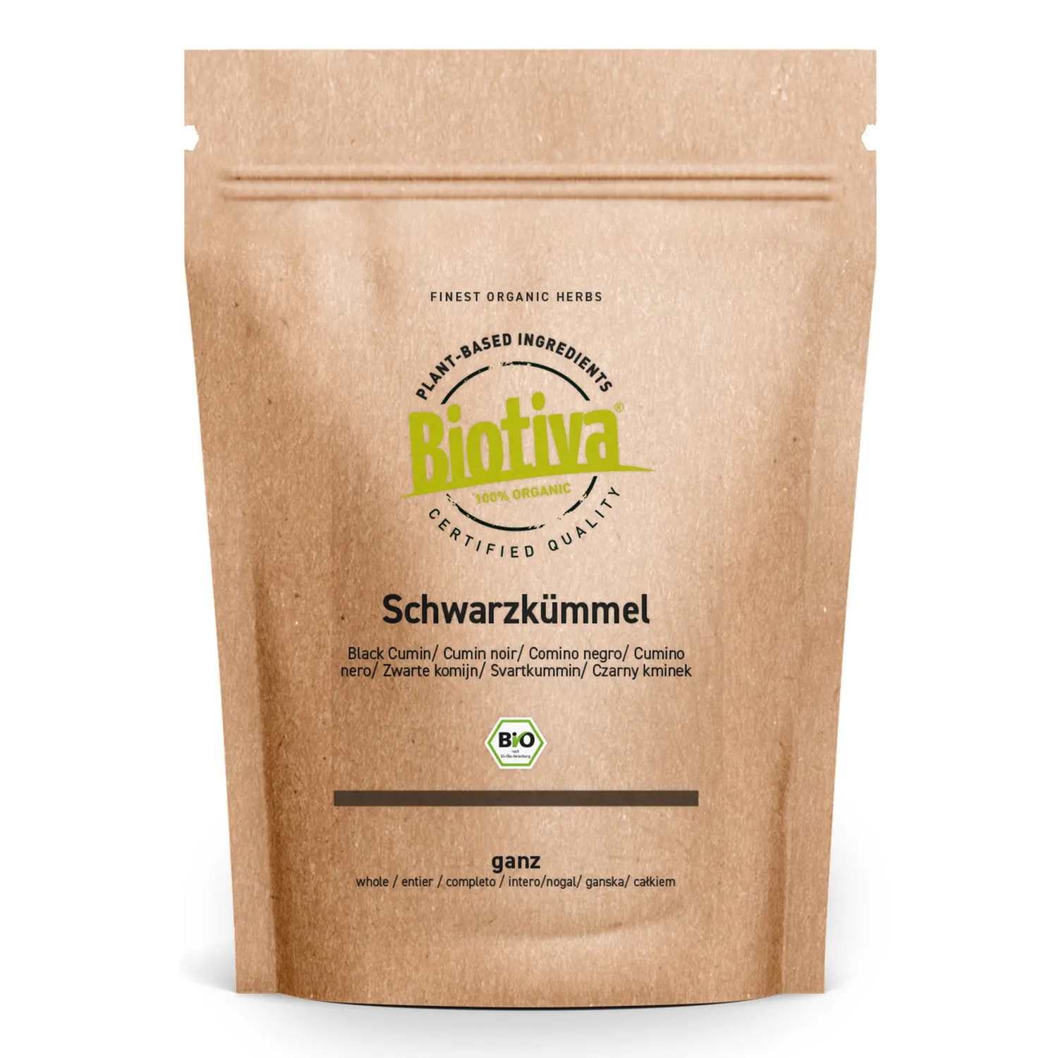 Biotiva Schwarzkümmelsamen ganz Bio naturrein
