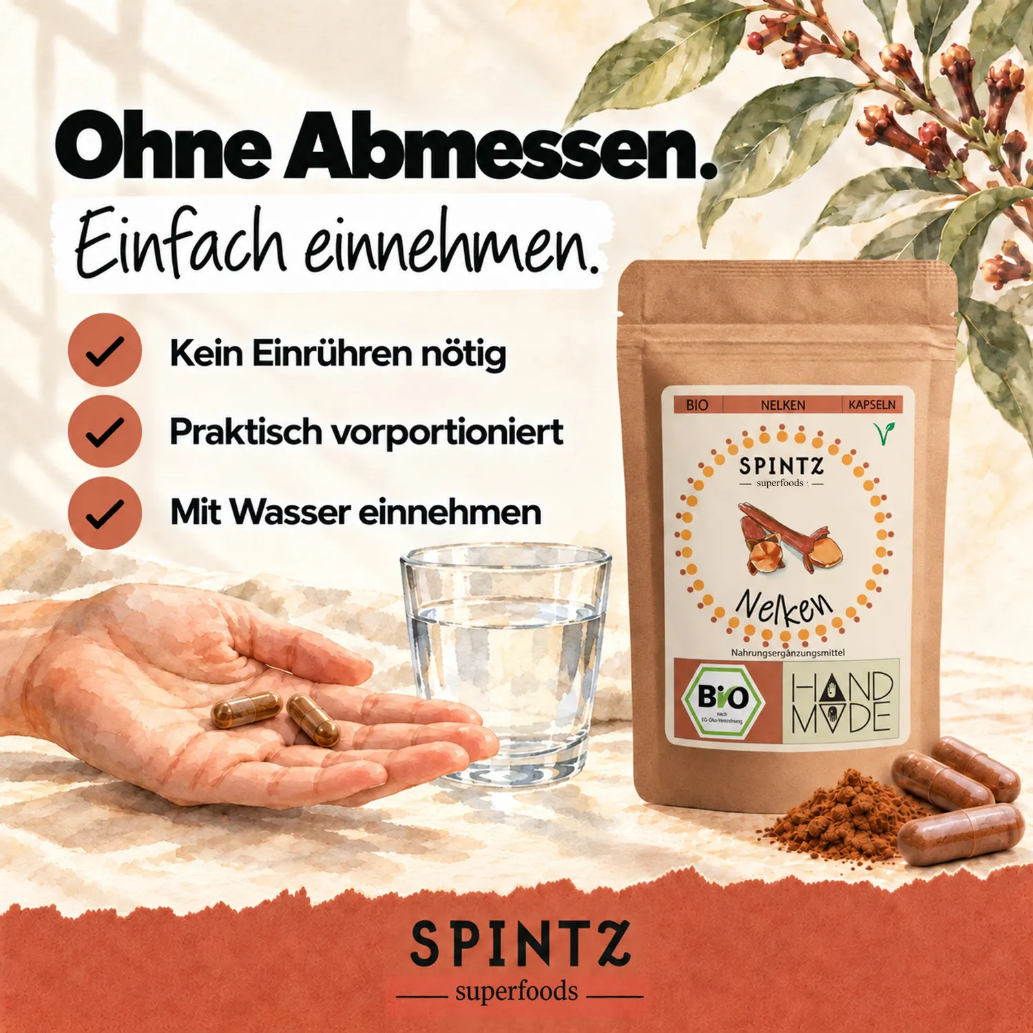 SPINTZ Bio Nelken Kapseln würzig