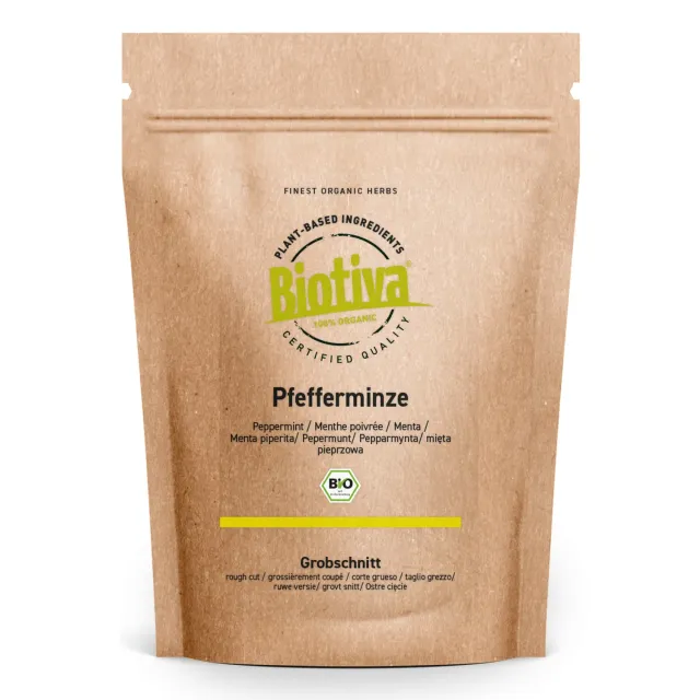 Biotiva Pfefferminz Tee Grobschnitt Bio mild