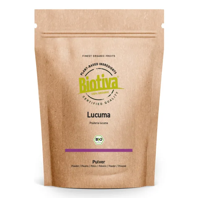 Biotiva Lucuma Pulver Bio 200g aus Peru fruchtig