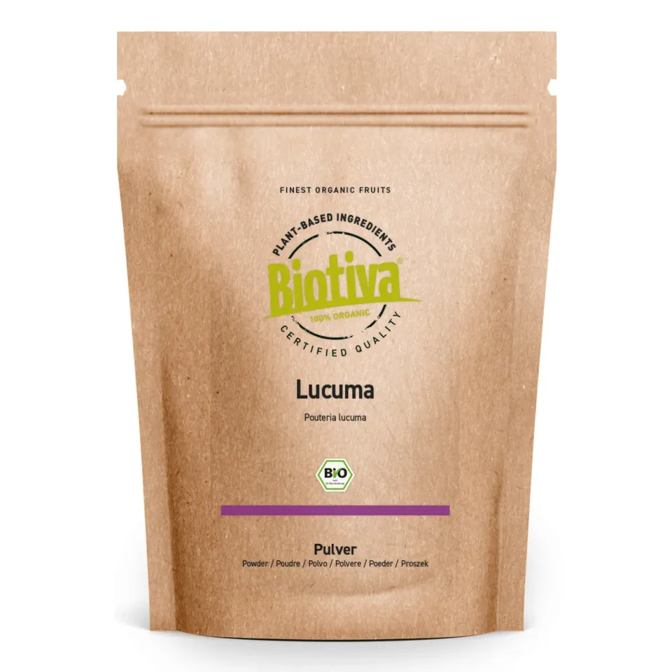 Biotiva Lucuma Pulver Bio 200g aus Peru fruchtig