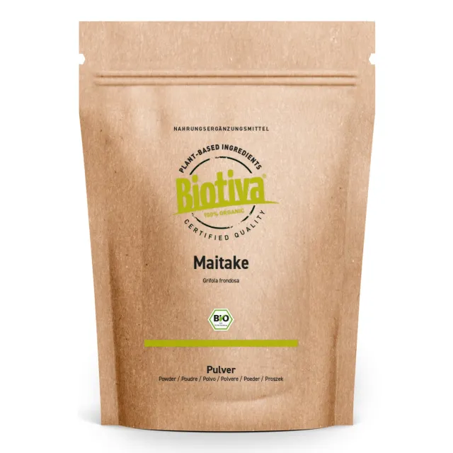 Biotiva Maitake Pulver Bio 125g naturrein
