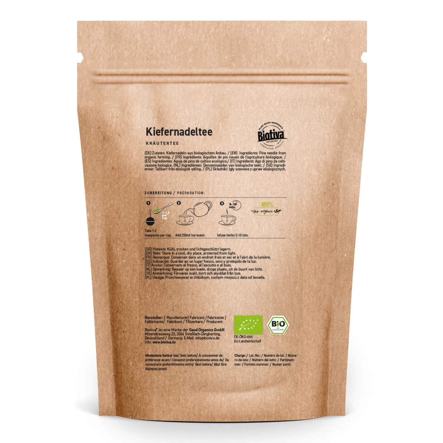 Biotiva Kiefernnadeltee Bio waldig